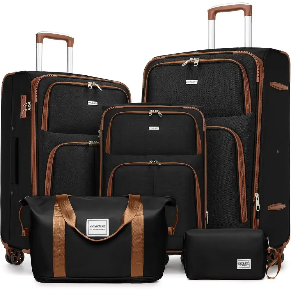 Expandable Hard Shell Luggage Set - Set di 5 Valigie Espandibili con