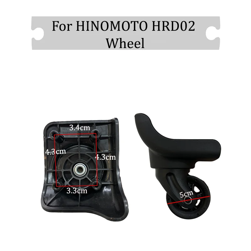Silent Replacement Luggage Wheels - Adatto per HINOMOTO HRD02 Ruota universale