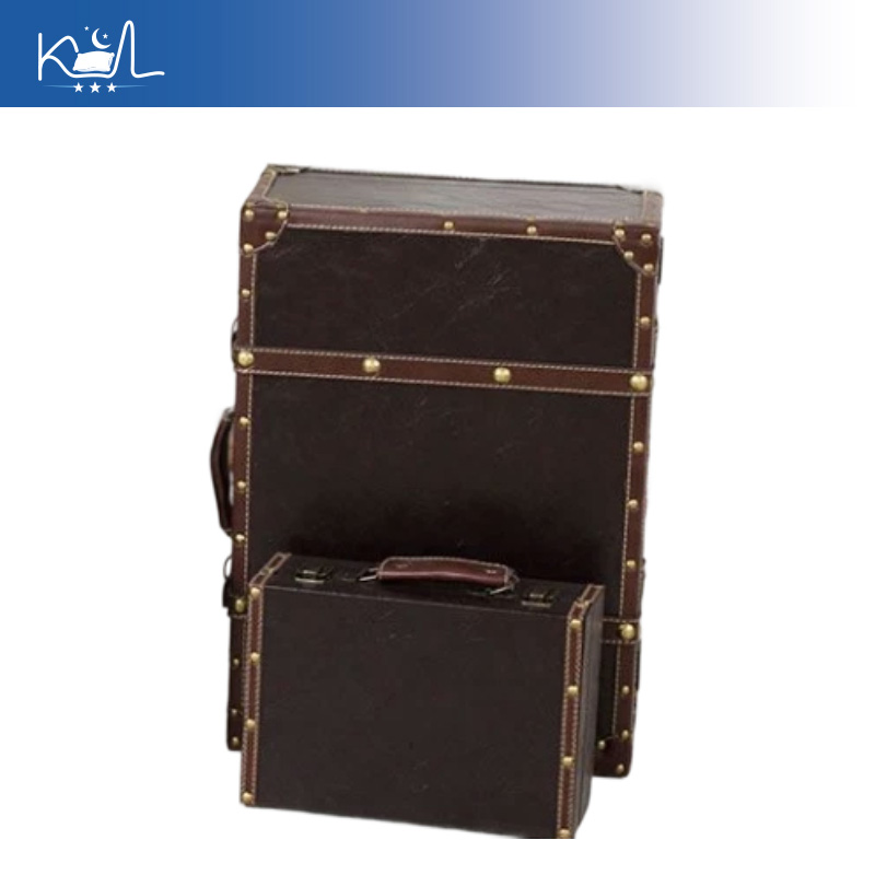 Retro Vintage Trunk Suitcase - Valigia Decorativa Vintage Marrone, Baule Retrò