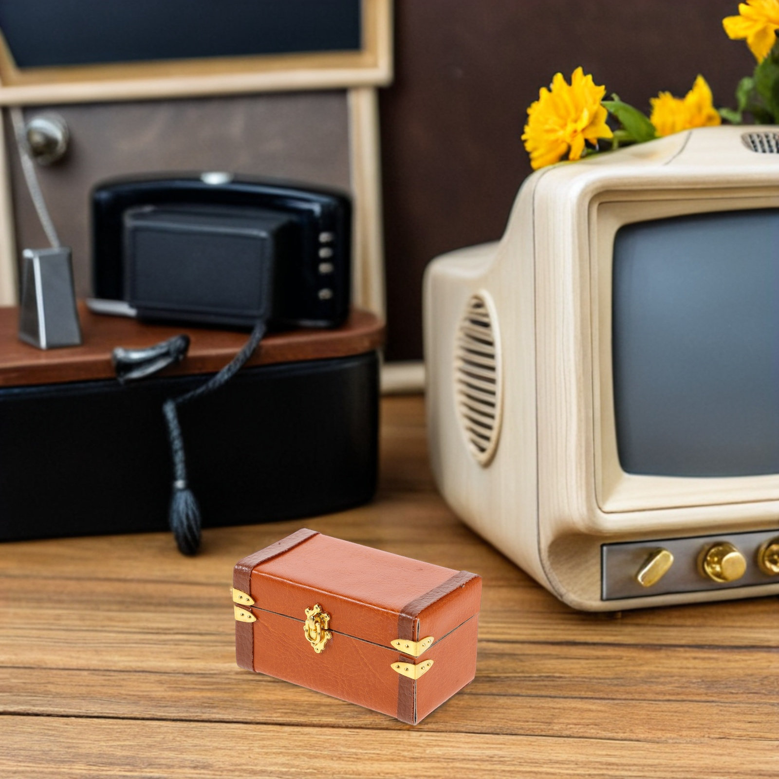 Retro Vintage Trunk Suitcase - Valigia da Viaggio Vintage in Miniatura,