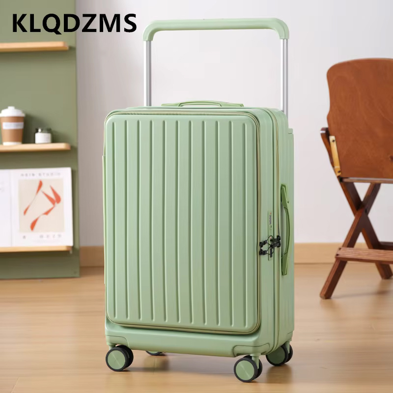 Front Opening Laptop Luggage 24 Inch - KLQDZMS Valigia con Apertura Frontale di