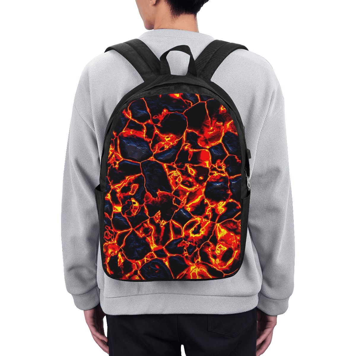 Backpacks - Zaino da Viaggio con Design Vulcano