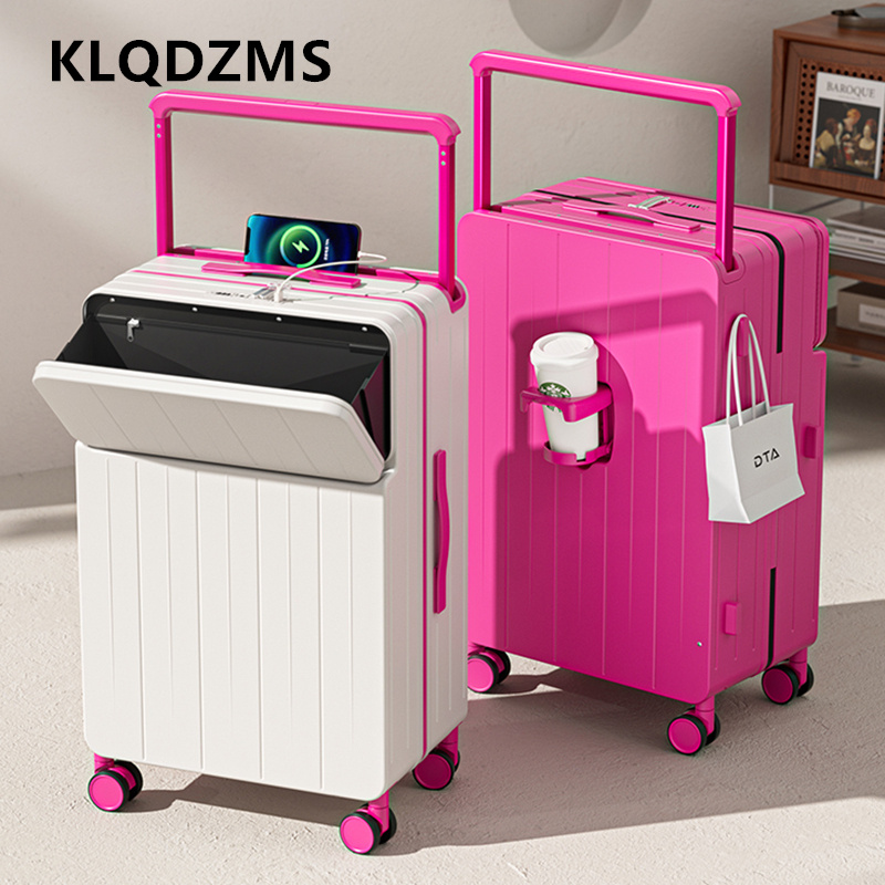 Front Opening Laptop Luggage 24 Inch - KLQDZMS Valigia multifunzionale con apertura frontale