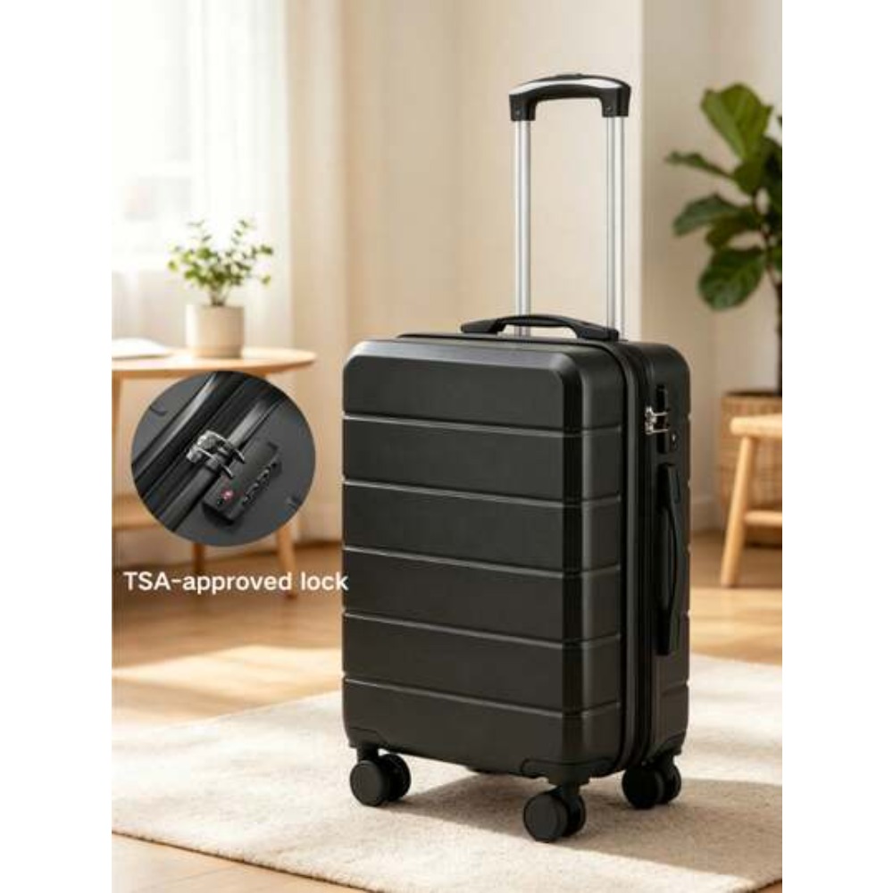 Cabin Size Lightweight Travel Trolley - Valigia rigida espandibile in ABS da