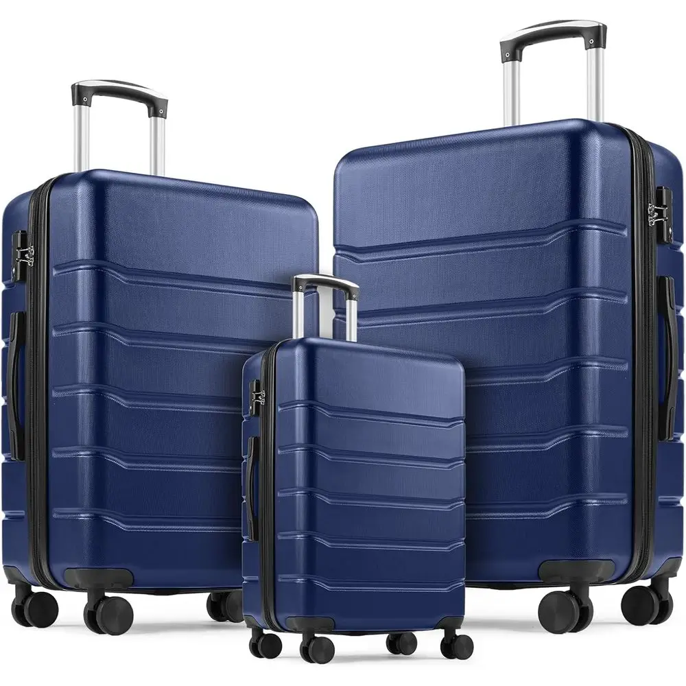 Expandable Hard Shell Luggage Set - Set di 3 Valigie Rigide Espandibili