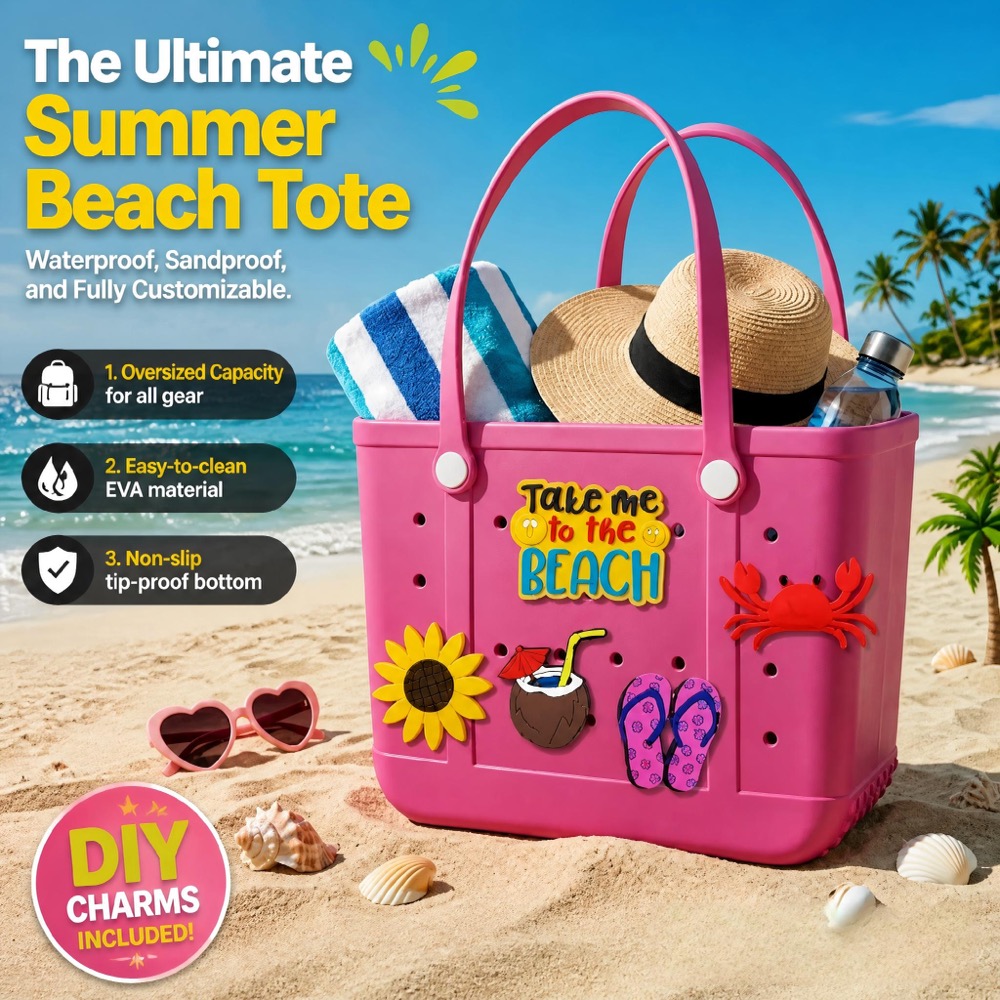 Handbags - Borsa da Spiaggia in Gomma Oversize