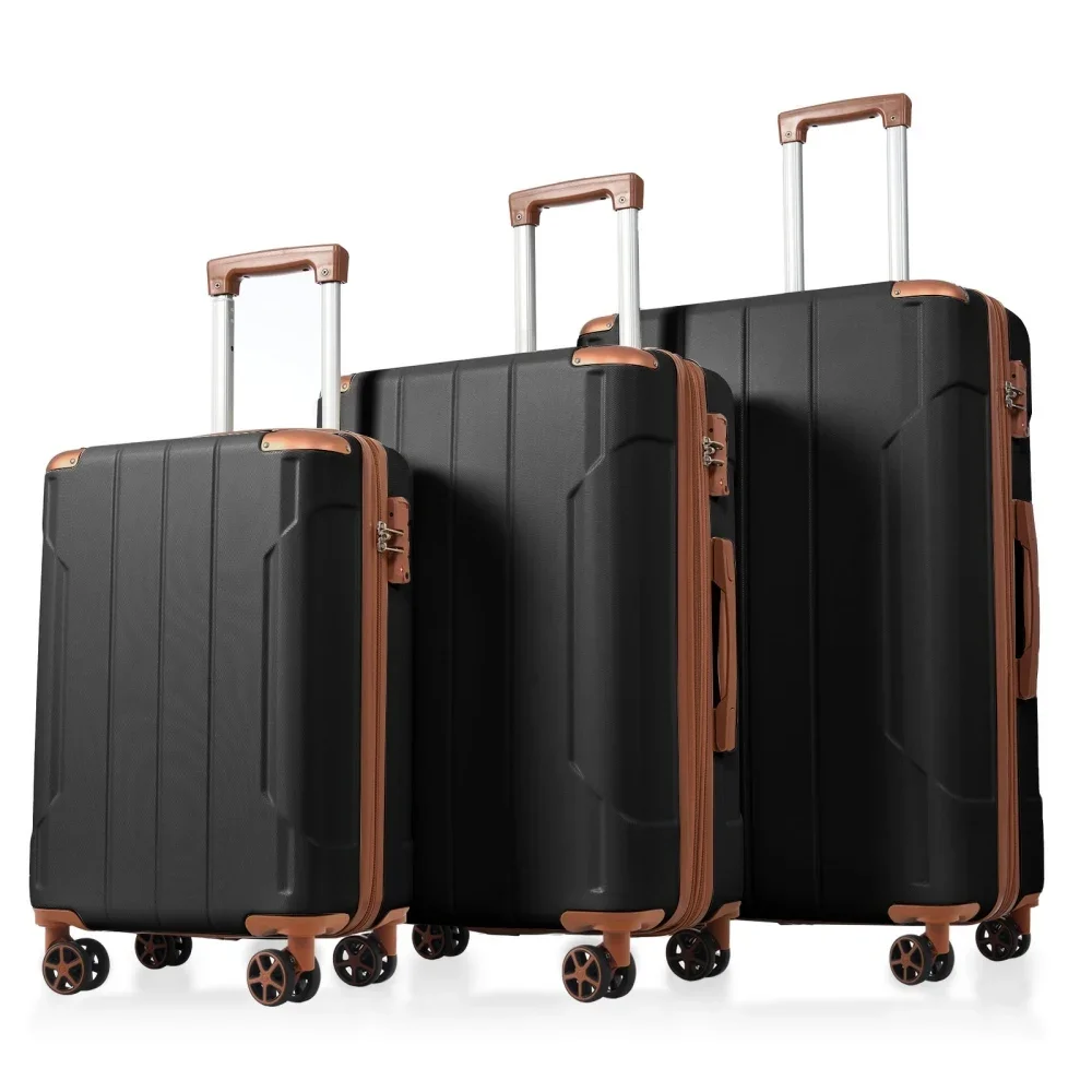 Expandable Hard Shell Luggage Set - Set di valigie 3 pezzi, valigie