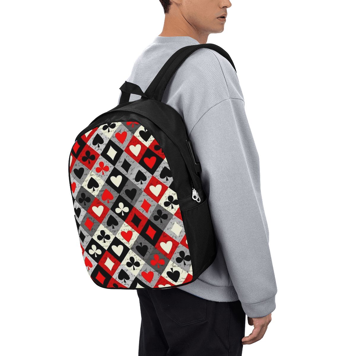 Backpacks - Zaino con stampa di carte da