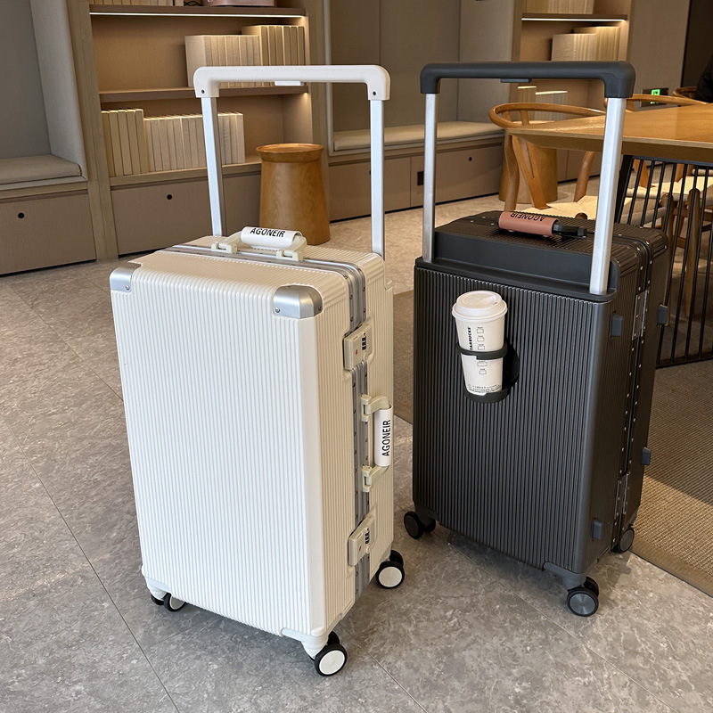 Aluminum Frame Carry On Luggage - Valigia da viaggio con maniglia larga