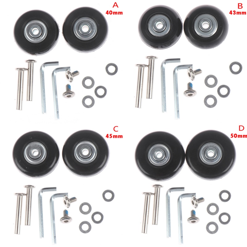 Silent Replacement Luggage Wheels - 1Set OD 40-54mm parti della valigia