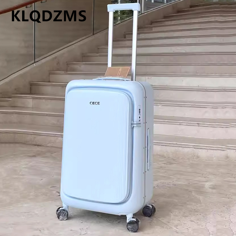 Aluminum Frame Carry On Luggage - KLQDZMS Valigia da Viaggio 24-28 Pollici