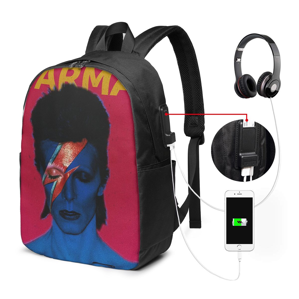 Backpacks - Zaino Davids Bowied, borsa da viaggio