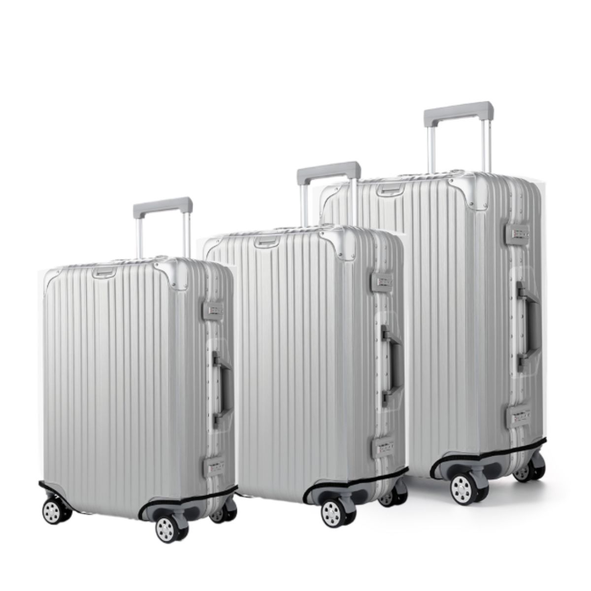 Waterproof Suitcase Cover Protector - Protezione per bagagli trasparente addensata, 18
