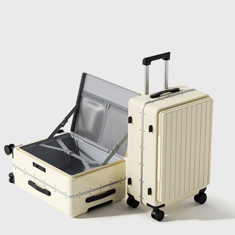 Aluminum Frame Carry On Luggage - Bagaglio con apertura laterale 2025 Nuovo
