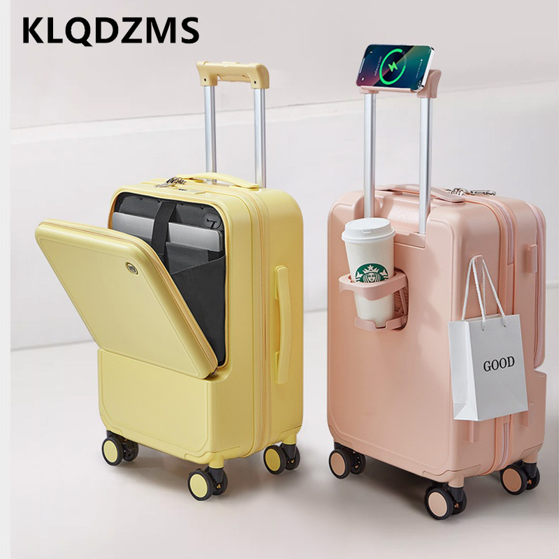 KLQDZMS Valigia con telaio in  - Front Opening Laptop Luggage 24 Inch recensione e prezzo