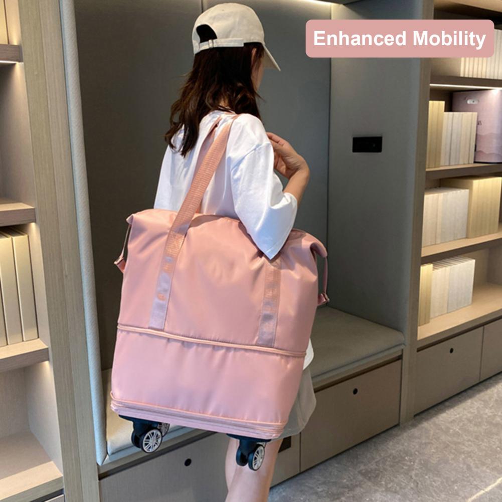 Borsa da viaggio espandibile c - Foldable Rolling Luggage Bag recensione e prezzo