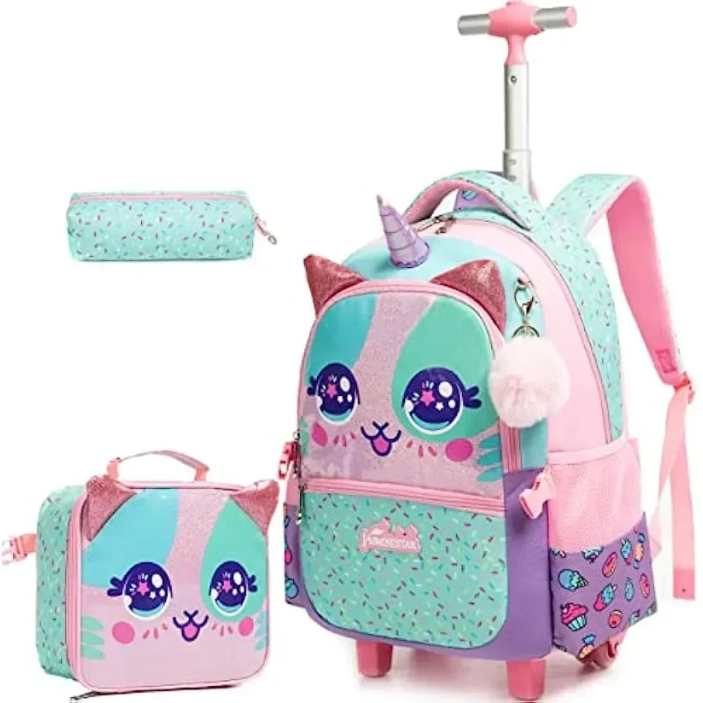 Zaino carino da 3 pezzi per ra - Foldable Rolling Luggage Bag recensione e prezzo