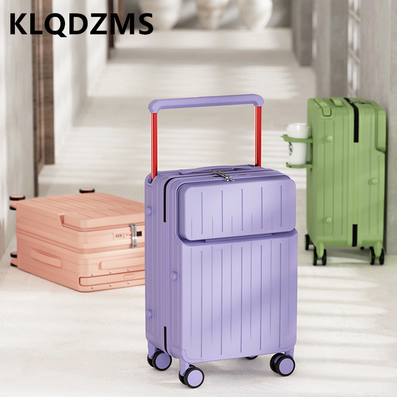 KLQDZMS Valigia con scomparto  - Front Opening Laptop Luggage 24 Inch recensione e prezzo