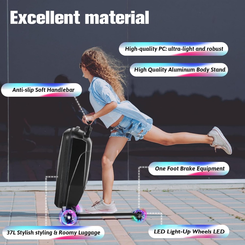 Valigia Monopattino per Bambin - Kids Ride On Suitcase Scooter recensione e prezzo