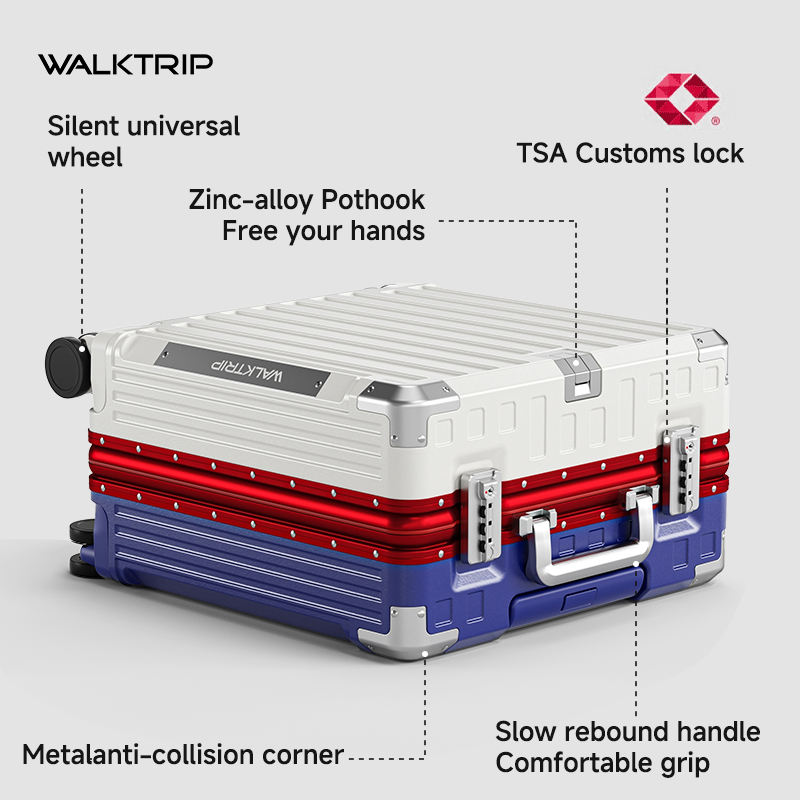 Valigia Trolley da 18 Pollici, - Aluminum Frame Carry On Luggage recensione e prezzo