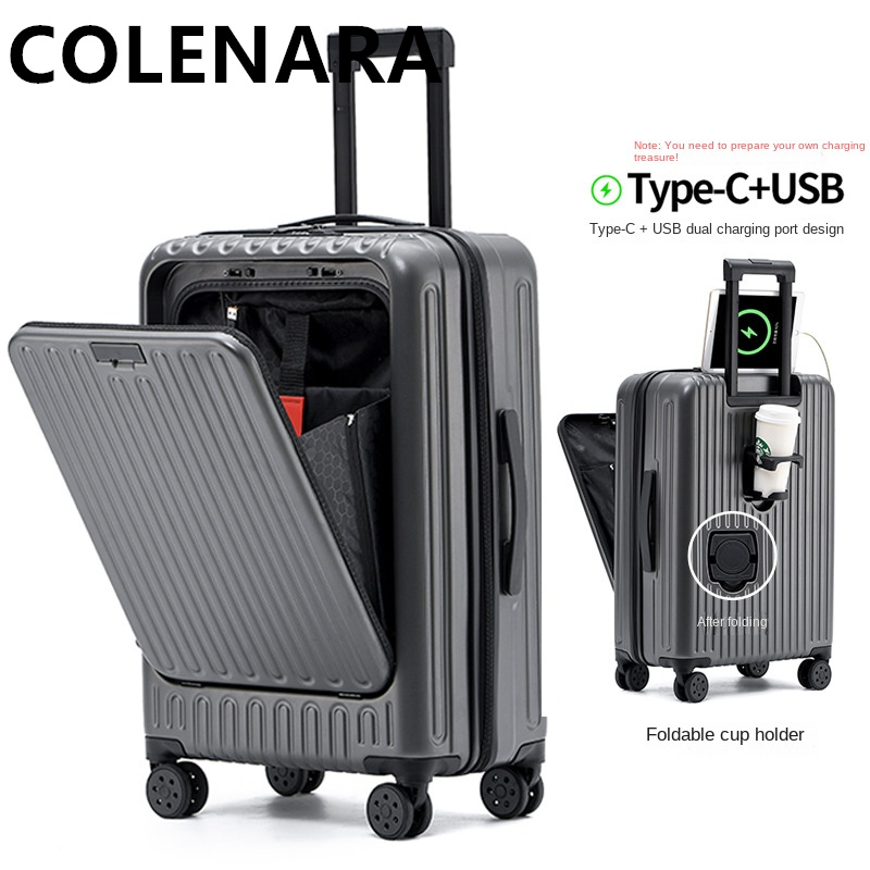 COLENARA Valigia Multifunziona - Front Opening Laptop Luggage 24 Inch recensione e prezzo