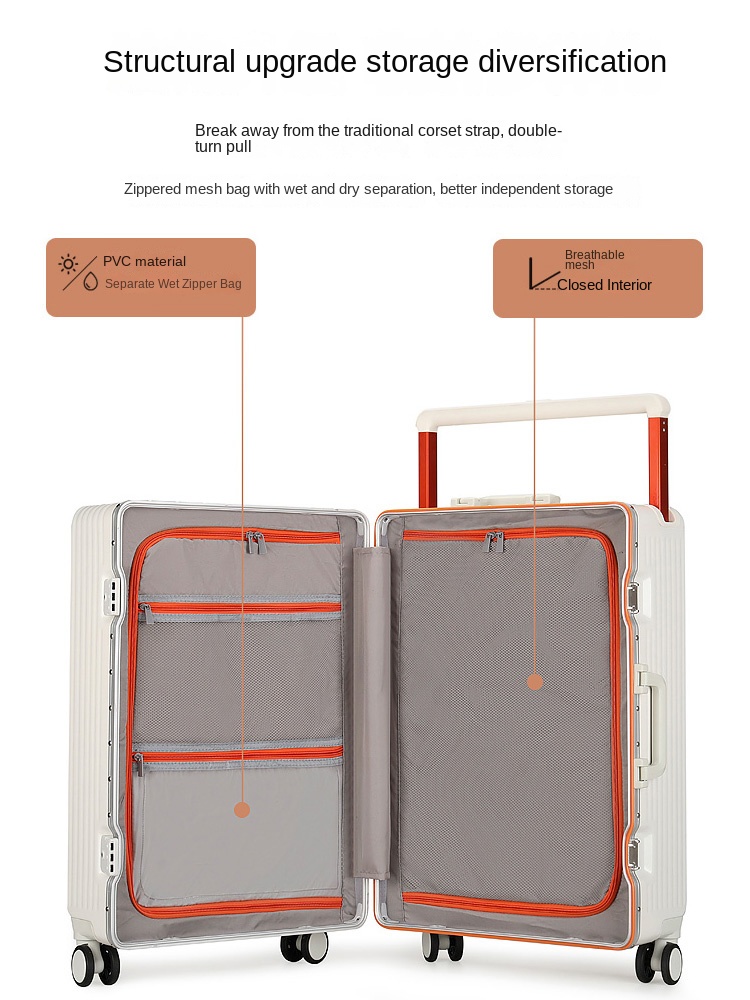 Nuova valigia con manico largo - Aluminum Frame Carry On Luggage recensione e prezzo