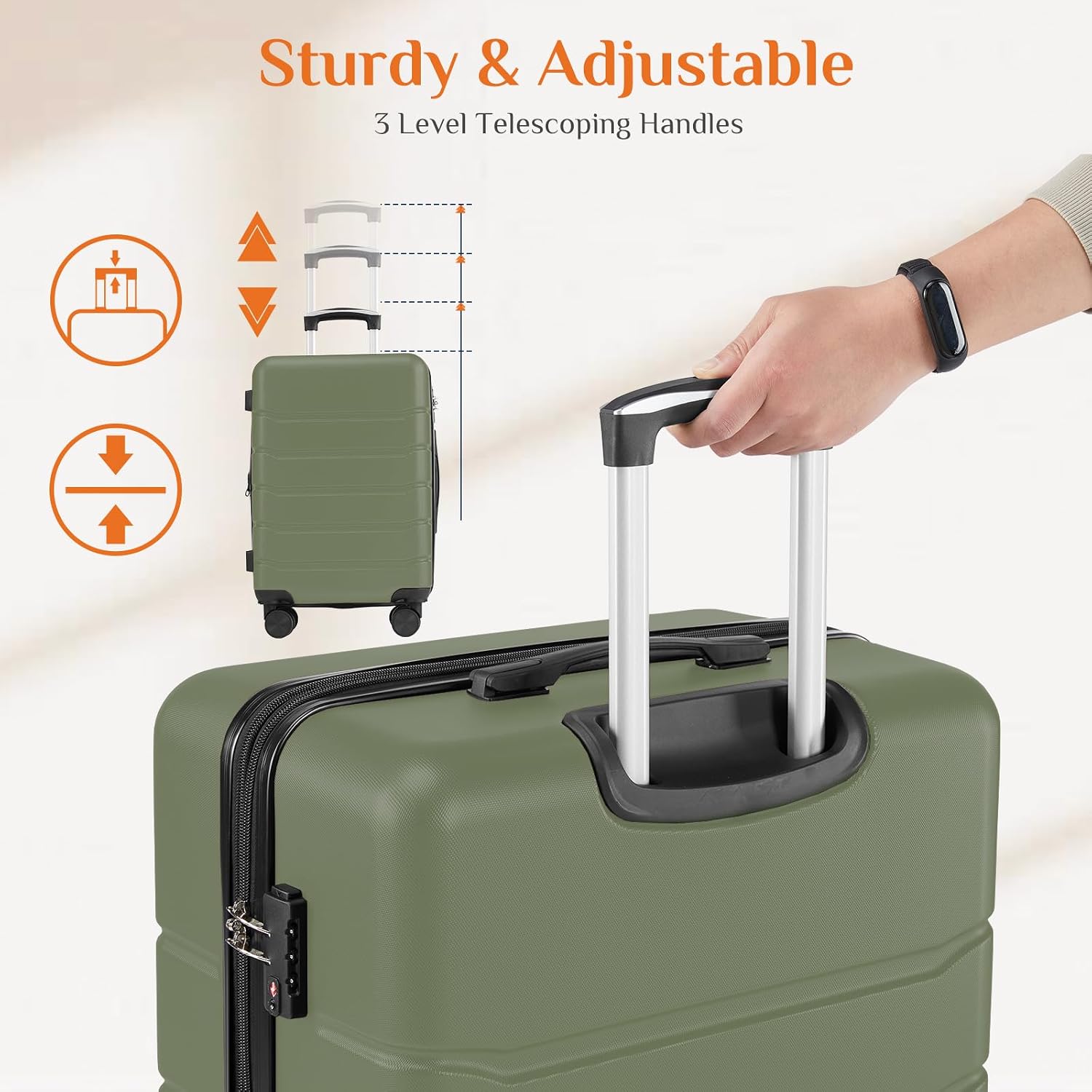 Valigia da cabina da 28 pollic - Expandable Hard Shell Luggage Set recensione e prezzo