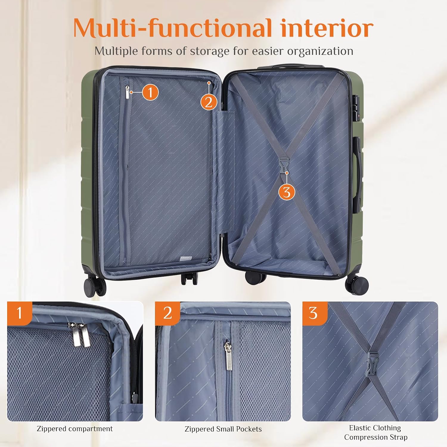 Valigia da cabina da 28 pollic - Expandable Hard Shell Luggage Set recensione e prezzo