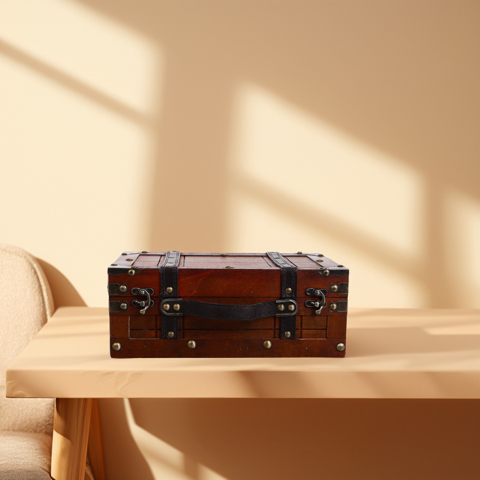 Scatola portaoggetti in legno  - Retro Vintage Trunk Suitcase recensione e prezzo
