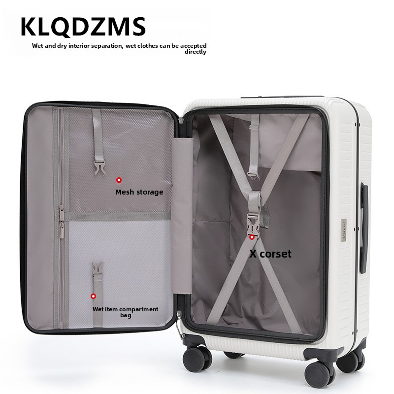 KLQDZMS Valigia Trolley da 20/ - Front Opening Laptop Luggage 24 Inch recensione e prezzo