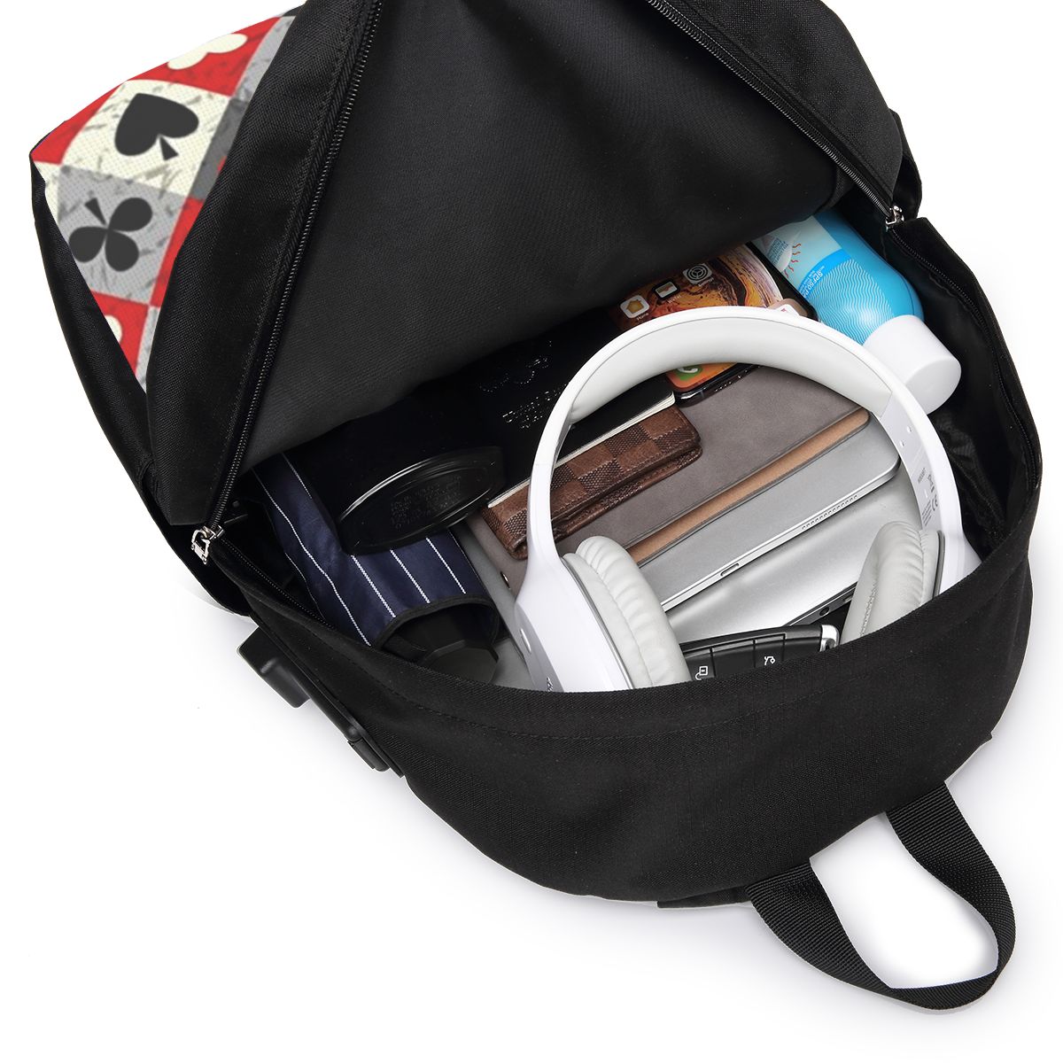 Zaino con stampa di carte da g - Backpacks recensione e prezzo