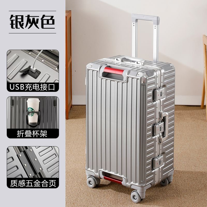 Valigia da Viaggio Grande con  - Aluminum Frame Carry On Luggage recensione e prezzo