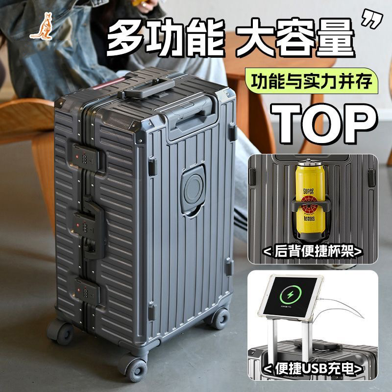Valigia da Viaggio Grande con  - Aluminum Frame Carry On Luggage recensione e prezzo