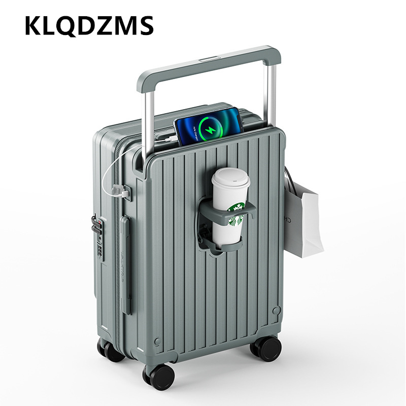 Valigia Elettrica KLQDZMS con  - Front Opening Laptop Luggage 24 Inch recensione e prezzo