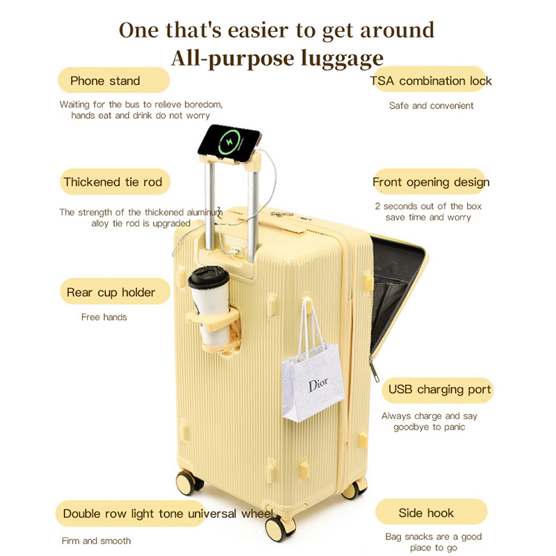 Suhimu Valigia Manico largo Va - Aluminum Frame Carry On Luggage recensione e prezzo