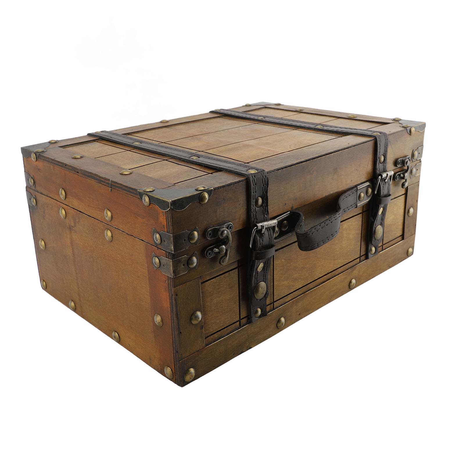 Valigia retrò in legno sinteti - Retro Vintage Trunk Suitcase recensione e prezzo