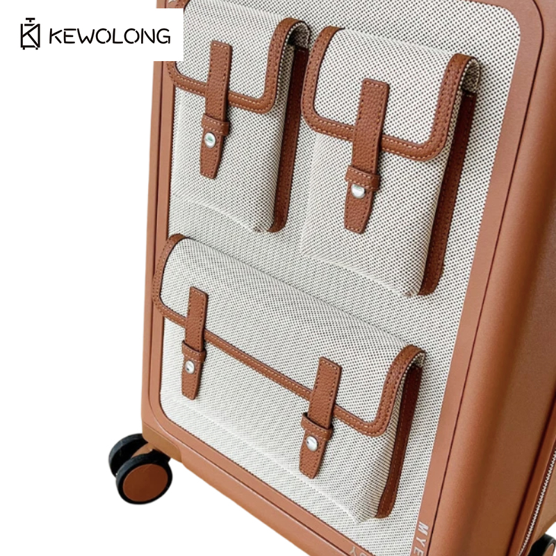Valigia Vintage in Tela con Ru - Spinner Wheel Rolling Suitcase 20 Inch recensione e prezzo